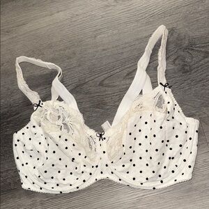 Prima Donna Polka Dot Lace Trim Bra